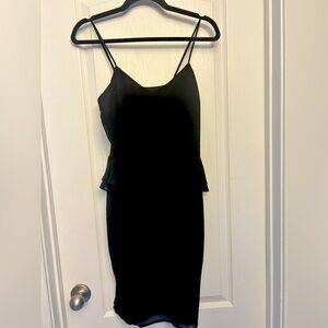 Black knee length cocktail dress